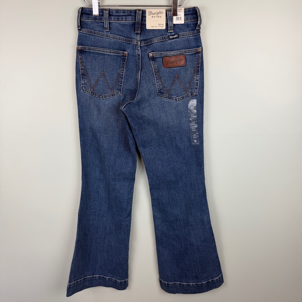 Wrangler Women's Blue Flare Jeans Wide Leg